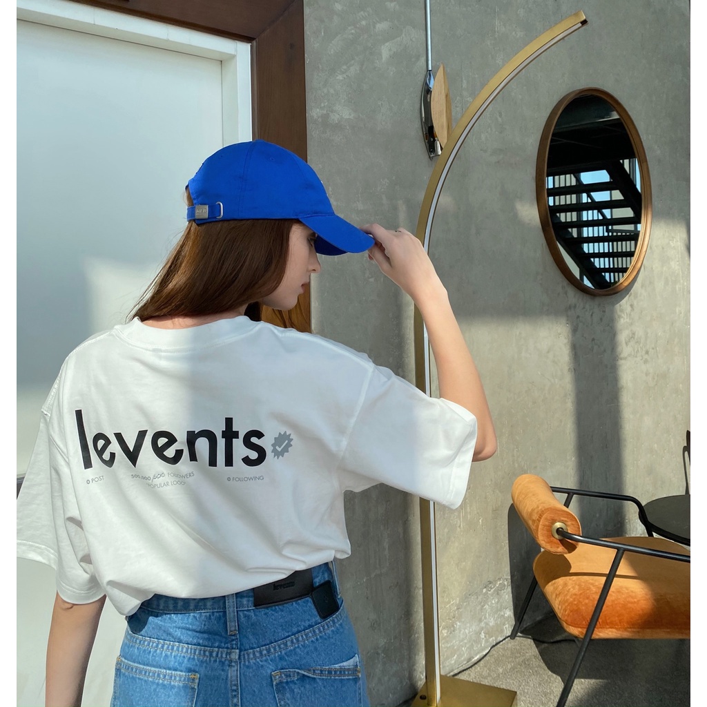 Áo Thun Local Brand Levents Trắng Chữ Đen Unisex Nam Nữ Full Mạc