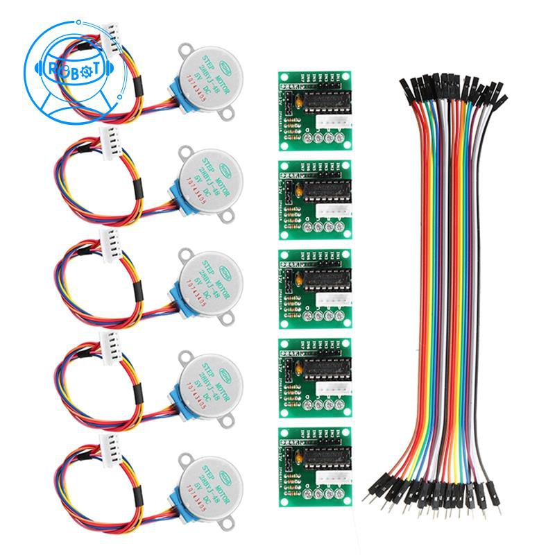 5 Động Cơ Bước 5v Với Dây Cáp Dupont Đường Kính 28mm Cho Arduino | BigBuy360 - bigbuy360.vn