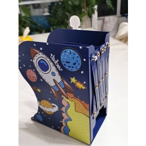 Giá kẹp để sách bé trai bé gái phong cách Hàn Quốc 3 ngăn