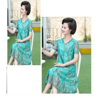 Đầm trung niên cao cấp AM104