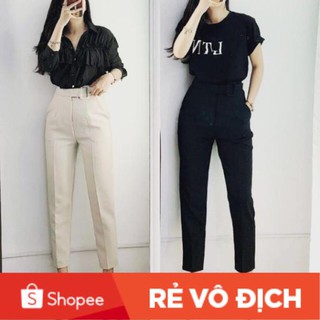 Quần baggy đai vuông bọc viền ?freeship💖
