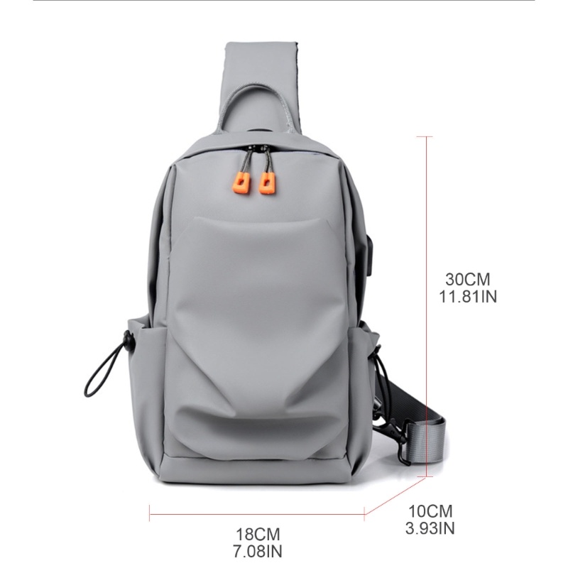 Túi Đeo Chéo Vai Bằng Da PU Thời Trang Dành Cho Nam