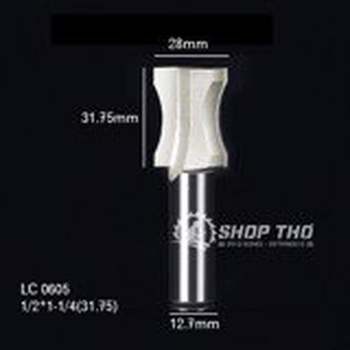 Mũi phay bo mép đối xứng tideway lc0605 1/2*1-1/4