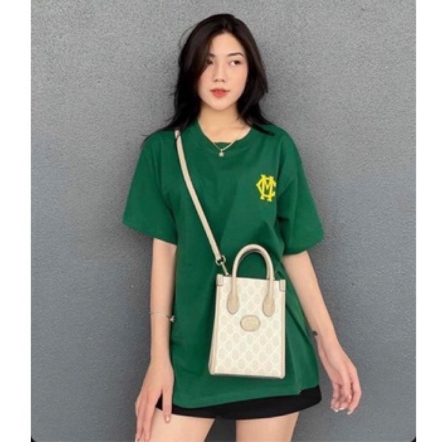 Áo phông chính hãng Mikenco INTERLOCKING GREEN