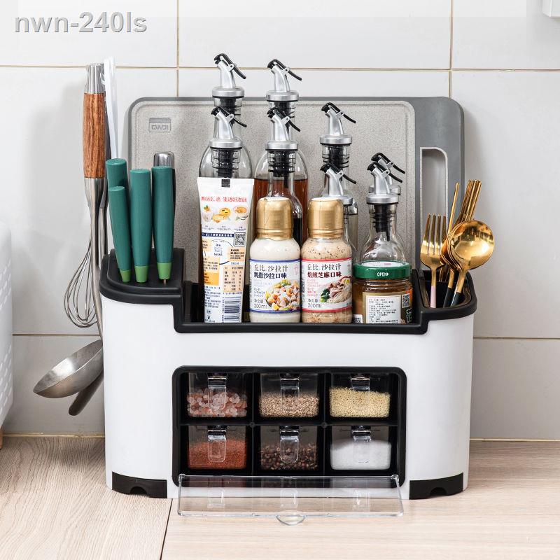 Giá đựng đồ nhà bếp hộp gia vị bộ kết hợpo đa năng đũa bảo quản