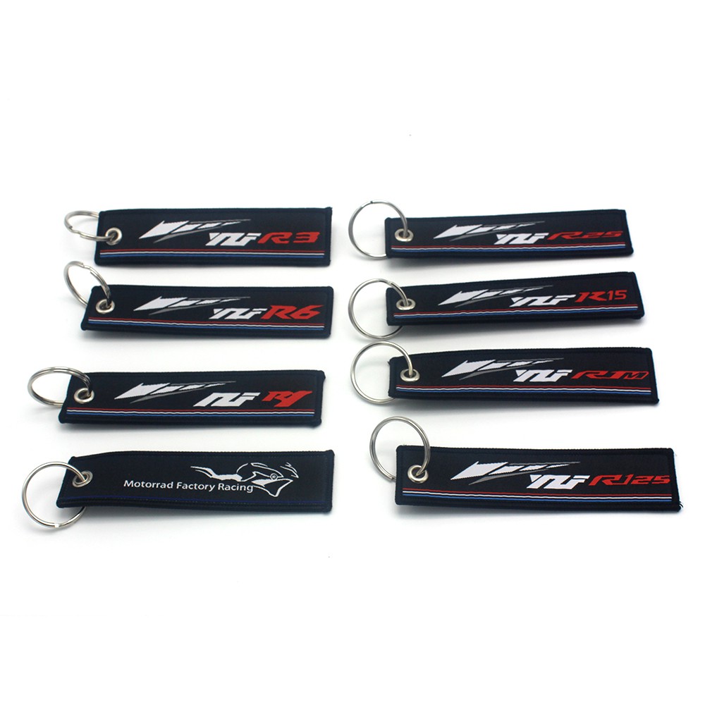 Motorcycle Keychain Key Tags For YAMAHA YZF R1 R3 R6 R15 R25