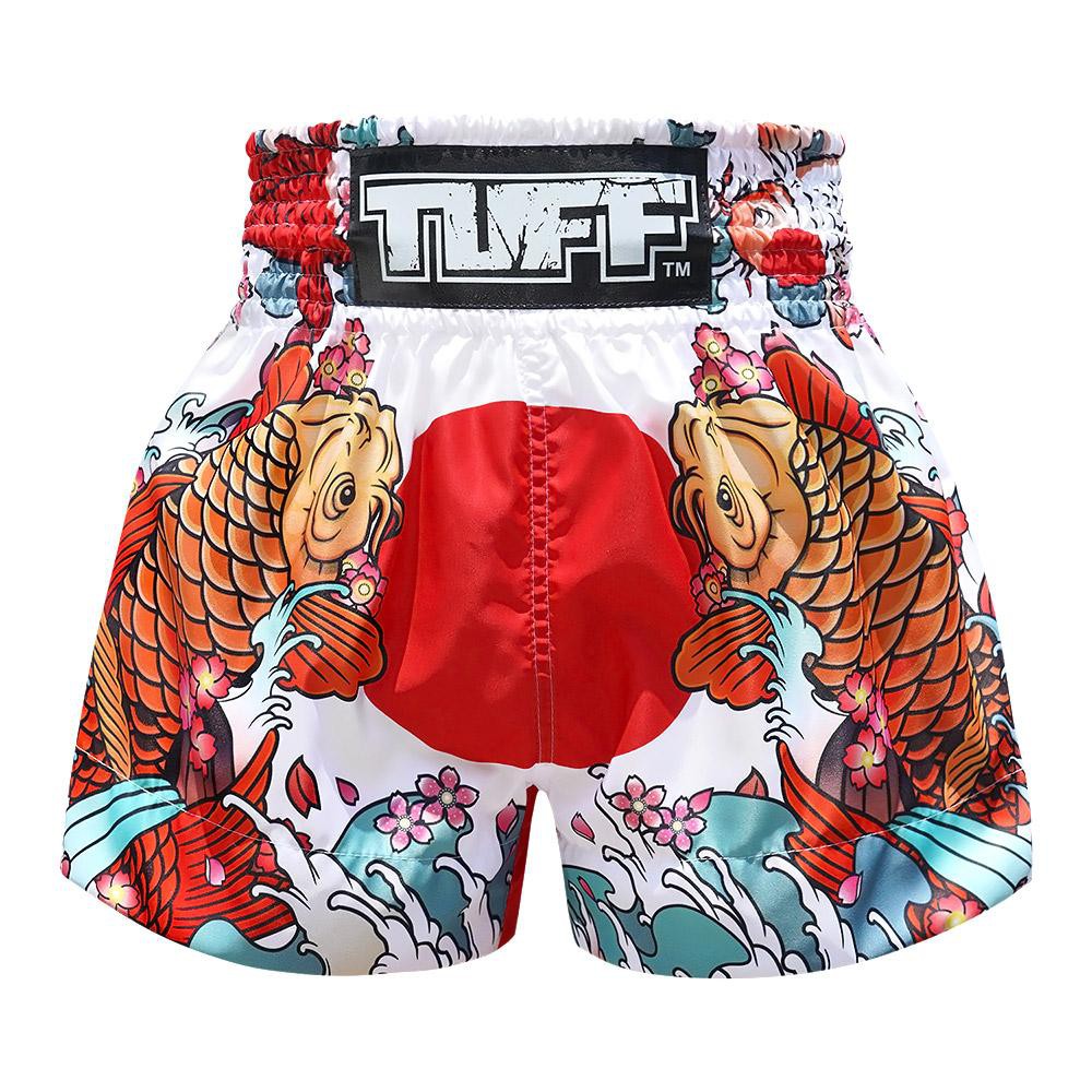 Quần Muay Thai Tuff Japanese Koi Fish - White