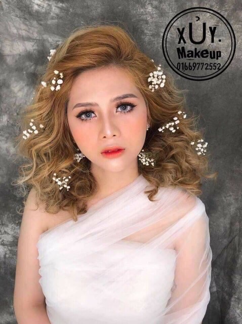 Voan quấn chụp ảnh beauty concept makeup