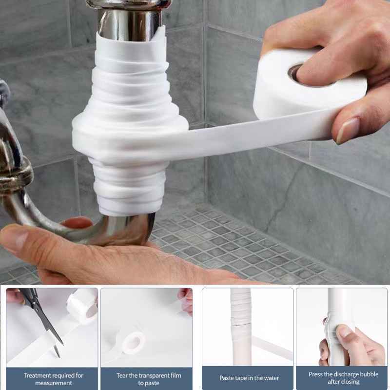 Băng Keo Cao Su Sợi Cao Su Siêu Dính Chống Thấm Nước 1m Thông Dụng