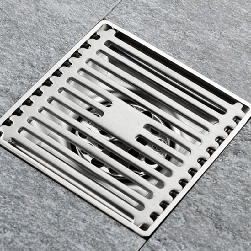 Nắp Đậy Cống Thoát Nước Sàn Nhà Hình Vuông Chống Nghẹt Tóc