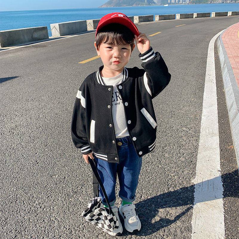 Hàng Mới Về [Hàng Mới Về] Áo Khoác Bóng Chày Bằng Cotton Nguyên Chất Chống Gió Mùa Xuân Thu Phong Cách Hàn Quốc Dễ Phối Đồ Cho Bé Gái