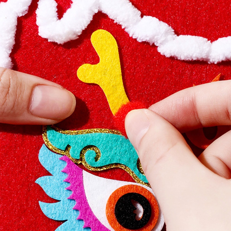 Túi Đeo Chéo Hình Rồng Hoạt Hình Thủ Công Phong Cách Trung Hoa