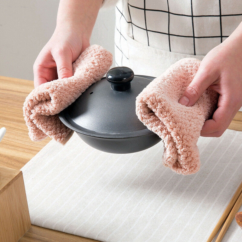 Khăn Lau Chén Dĩa Thấm Hút Nước Nhanh Khô Tiện Dụng Cho Nhà Bếp
