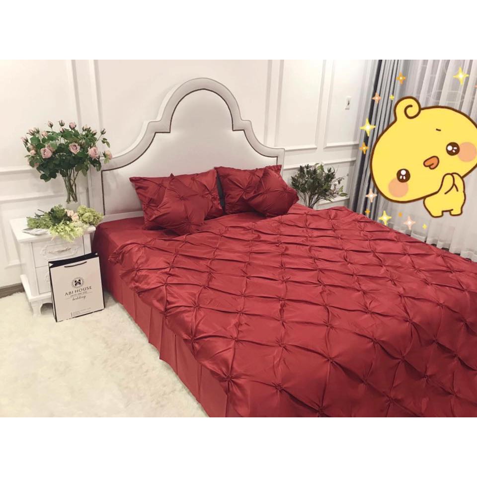 Bộ Chăn Ga Lụa Rúm 4 món