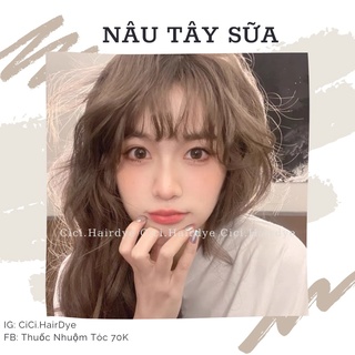 Thuốc Nhuộm Tóc Nâu Tây Sữa | KHÔNG TẨY TÓC