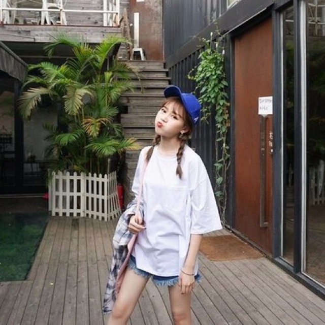 ÁO THUN UNISEX COTTON TAY LỠ CO GIÃN 4 CHIỀU | BigBuy360 - bigbuy360.vn