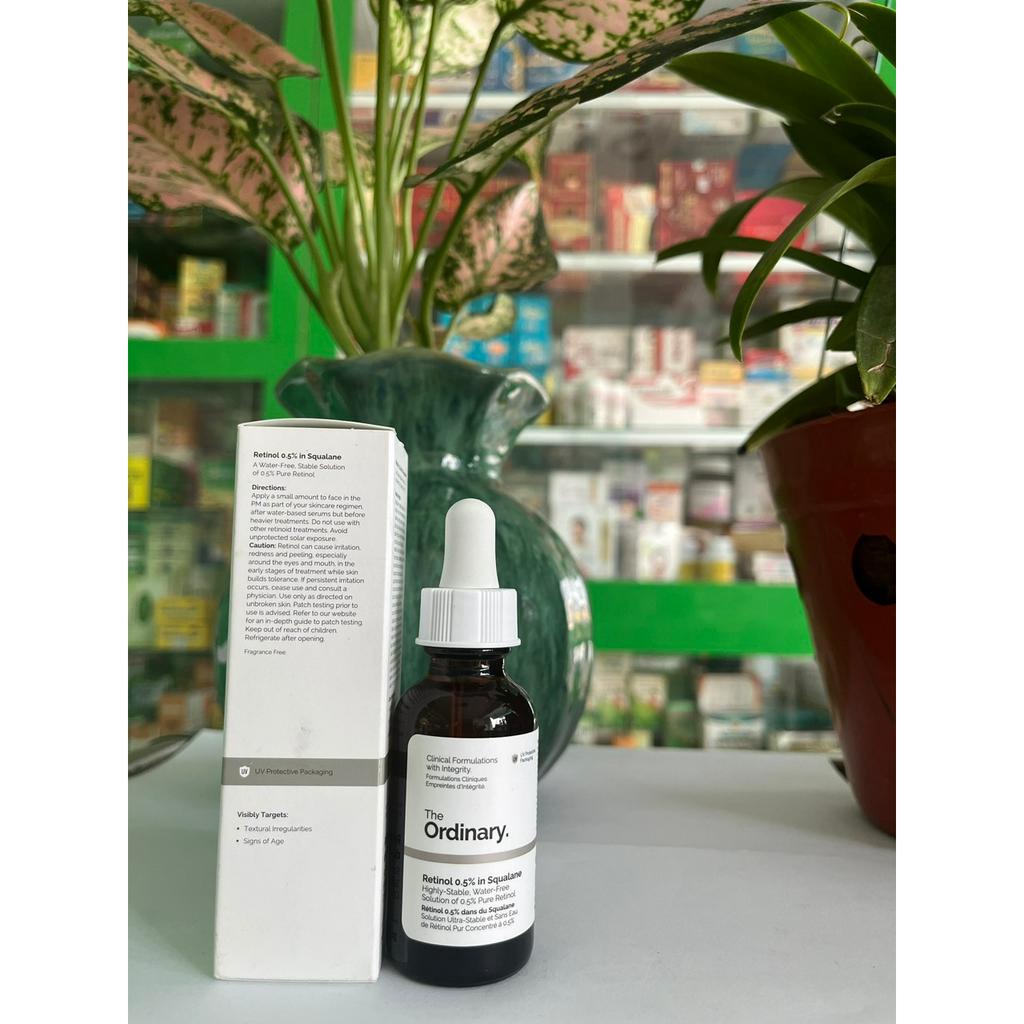 Tinh chất Retinol Squalane nồng độ ( 0.5% / 1%) 30ml, hỗ trợ sáng da, mờ thâm, chống lão hóa - Nhà thuốc Bình An