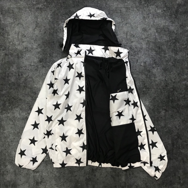 Áo khoác dù hoạ tiết