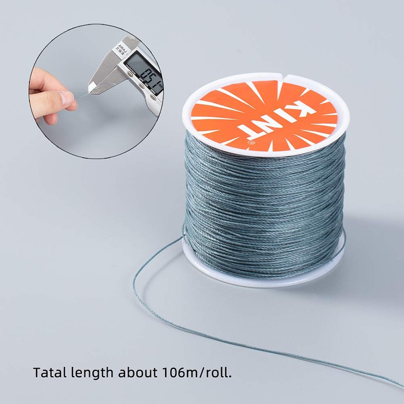 Cuộn Dây Sáp Tròn 0.5mm Dài 106m Dùng Để Làm Đồ Trang Sức Thủ Công Tiện Dụng