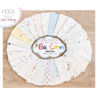 Set 5 cái khăn sữa Nous (20 mẫu)