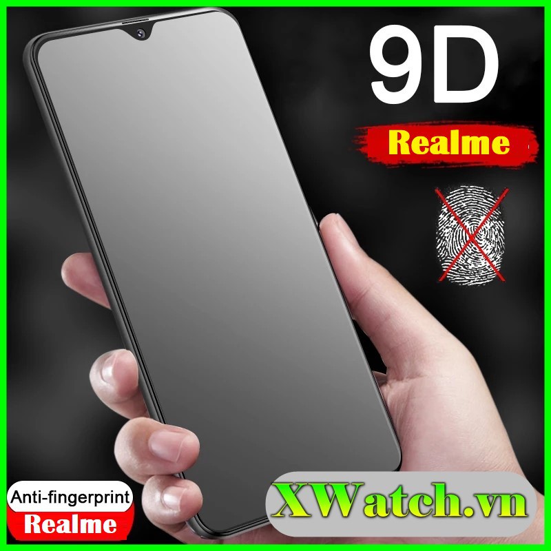 Cường lực chống bám vân tay Realme C35 C20 Narzo 50a Prime C21y Realme X2 pro C11 C12 C15 C3 C17 Realme 5 5i 5s