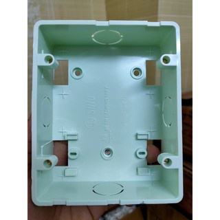 SINO Đế Âm Nhựa Chống Cháy Loại Đôi Chữ Nhật S2157/D - Hàng Việt Nam, Chất Lượng Cao