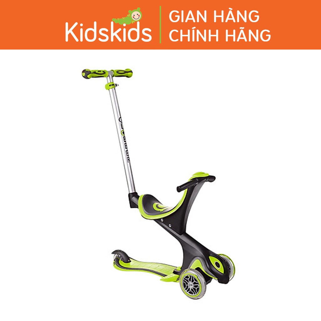 Xe trượt scooter 3 bánh GLOBBER GO UP COMFORT cho bé từ 15 tháng đến 9 tuổi - Xanh lá