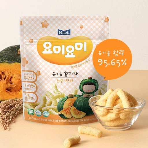 Bánh Ăn Dặm Maeil Organic Hàn Quốc cho bé từ 7 tháng tuổi - 25g