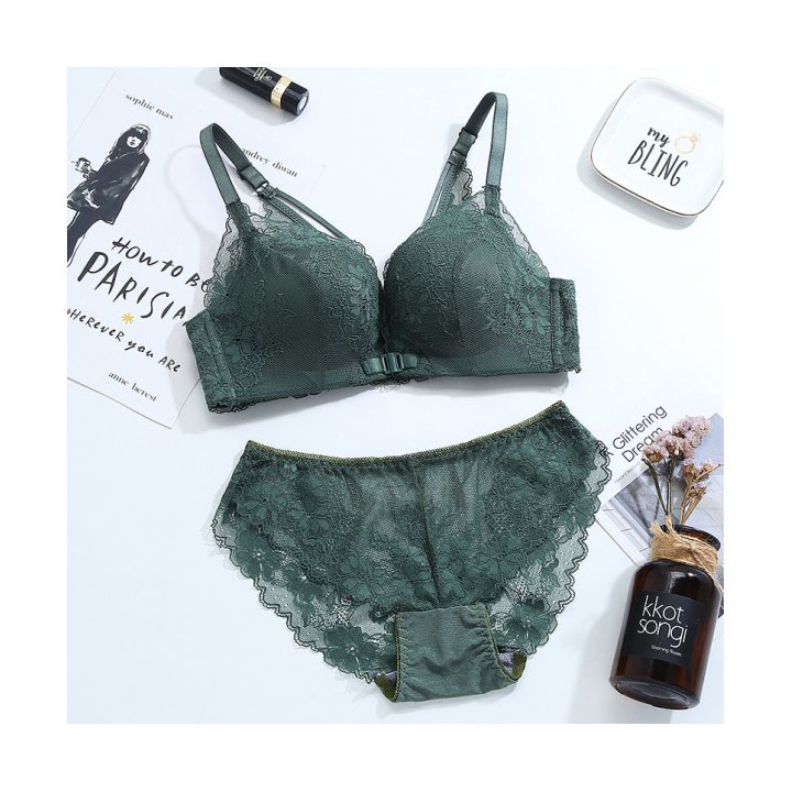 Bộ đồ lót ren cài trước mút ép nâng ngực siêu đẩy không gọng - BL10 | BigBuy360 - bigbuy360.vn