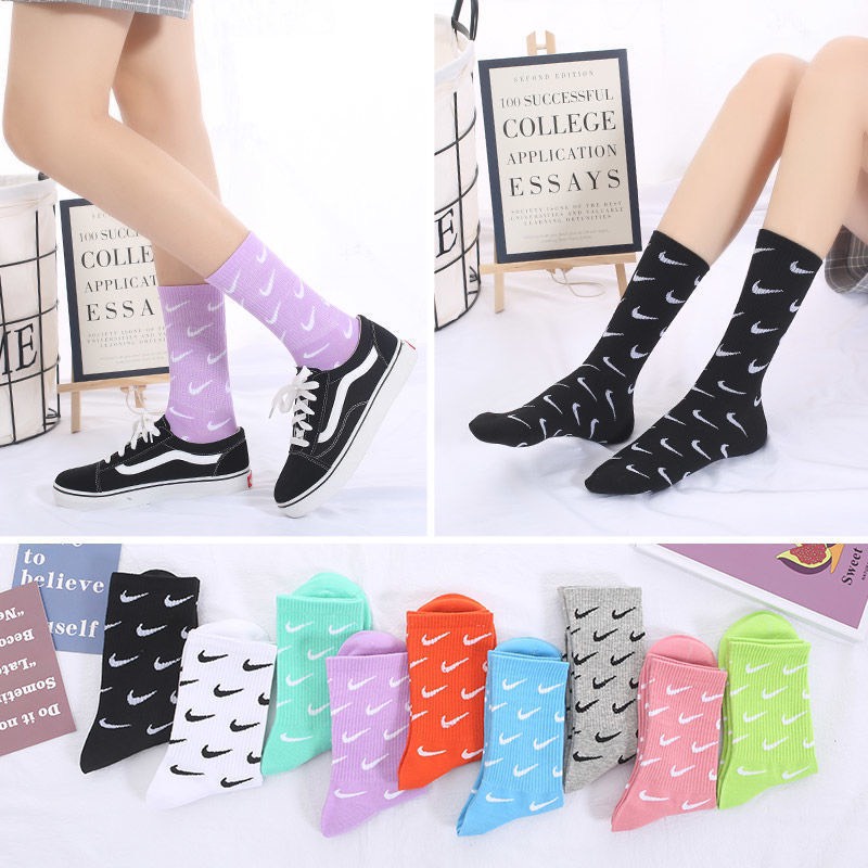 Tất vớ m cổ cao nam nữ chất liệu cotton phong cách trẻ trung năng động - T085