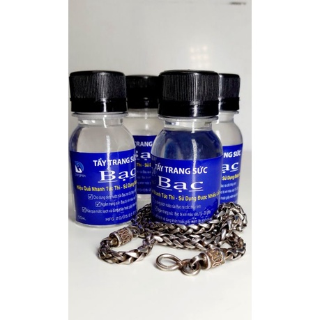 Nước rửa Bạc _ Đ-H Dung dịch sửa chữa làm sáng Bạc như mới .50ml