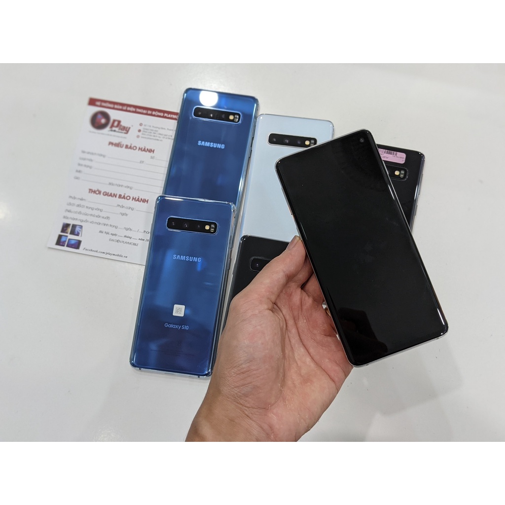 Điện Thoại SamSung Galaxy S10 Bản Mỹ 8/128GB || Chip Qualcomm Snap855 Mạnh mẽ || Máy chuẩn zin đẹp || Tại PlayMobile