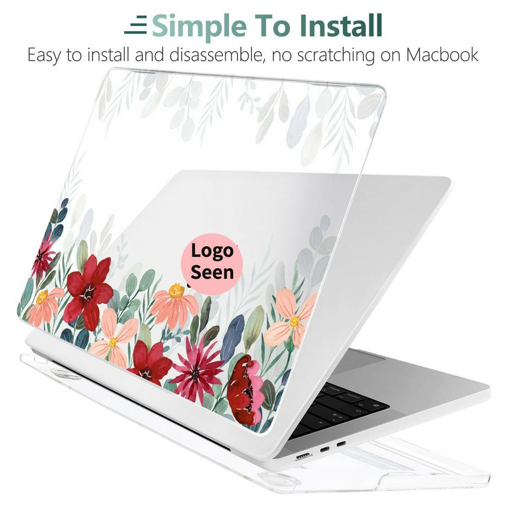 Ốp Điện Thoại 3 Trong 1 Cho 2022 MacBook Pro Air M2 M1 A2681 A2779 A2338 A2337 Air13 A2179 A1932 A1466 Pro13 14 15 16inch 2023 A2780 A2159 A1989 A22251 A17