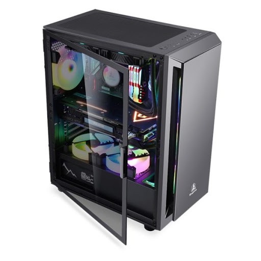 Vỏ Case segotep case Gank 5 Xám Gaming kính cường lực (hình ảnh mang tính chất minh họa)