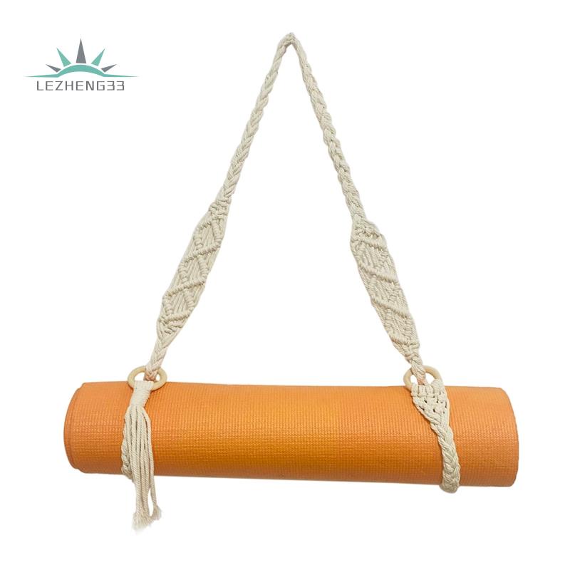 Dây Đeo Thảm Tập Yoga/Pilates Đan Len Thủ Công Có Thể Điều Chỉnh