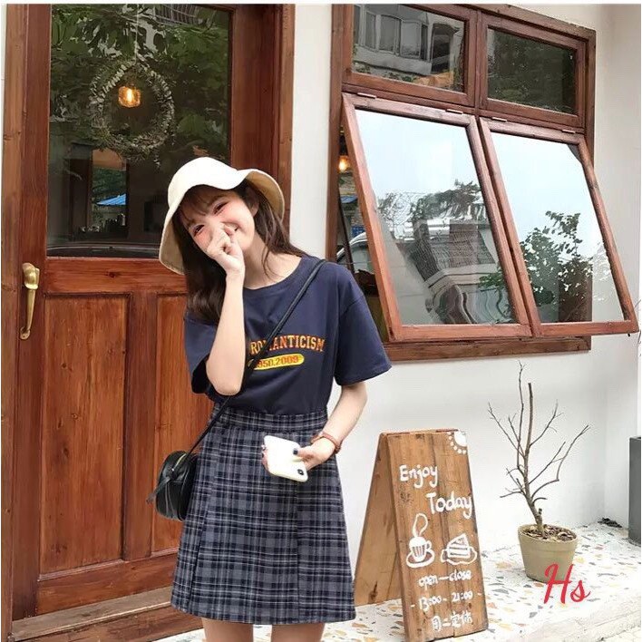 Set Bộ Áo Thun + Chân Váy Neo Cô Gái Unisex X.store Có Ảnh Thật + Đánh Giá