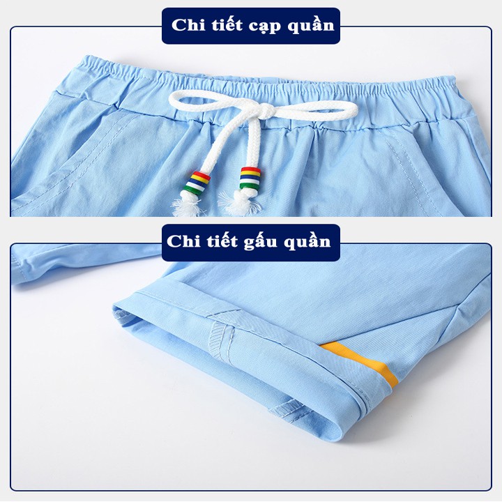 [HÀNG XUẤT KHẨU] Quần short bé trai WellKids cho bé từ 3 đến 8 tuổi chất Cotton tự nhiên phong cách trẻ em hàn quốc