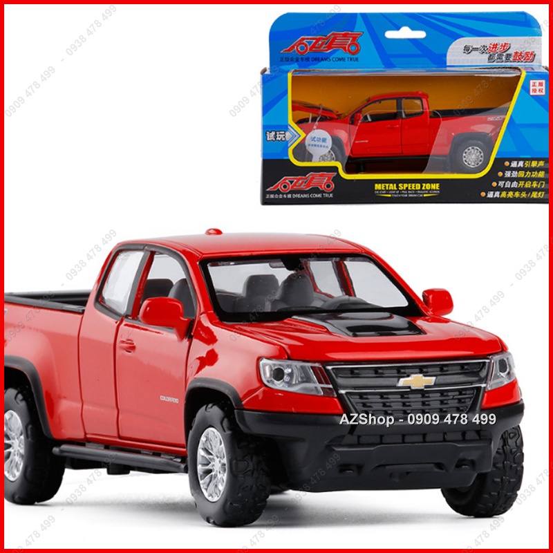 Xe Mô Hình Kim Loại Bán Tải Chevrolet Colorado - Tỉ Lệ 1:32 - Nâu - 9670.3
