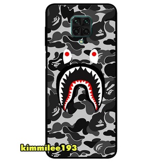 Ốp lưng dành cho xiaomi redmi note 9s - note 9 pro - note 9 pro max - bape xám đen