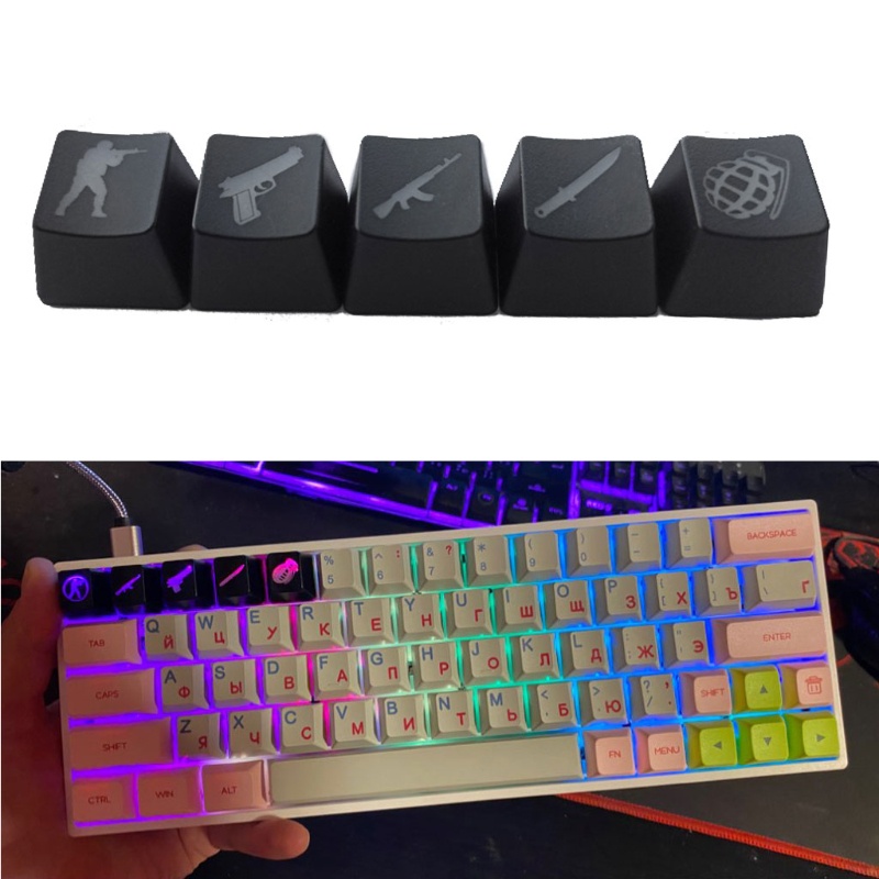 Bàn Phím Cơ OEM R4 5 Phím Có Đèn Nền Siêu Bền Tiện Dụng Cho Cherry MX