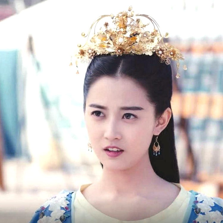 Kim quan cosplay TRẦN NGỌC KỲ - THÁT BẠT ĐỊCH Công chúa (phim Cẩm Tú Vị Ương) | trang sức cổ trang Trung Quốc