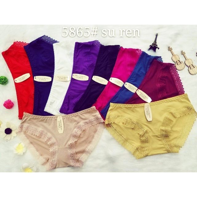 Set 10 Quần Lót Đúc Viền Ren Thái