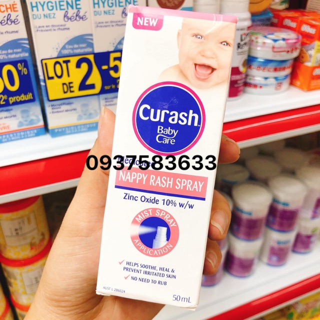 CURASH xịt chống trị hăm 50ml
