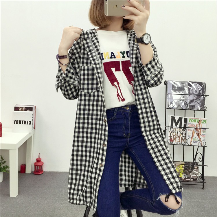 Áo Khoác Nữ Sơ Mi ulzzang
