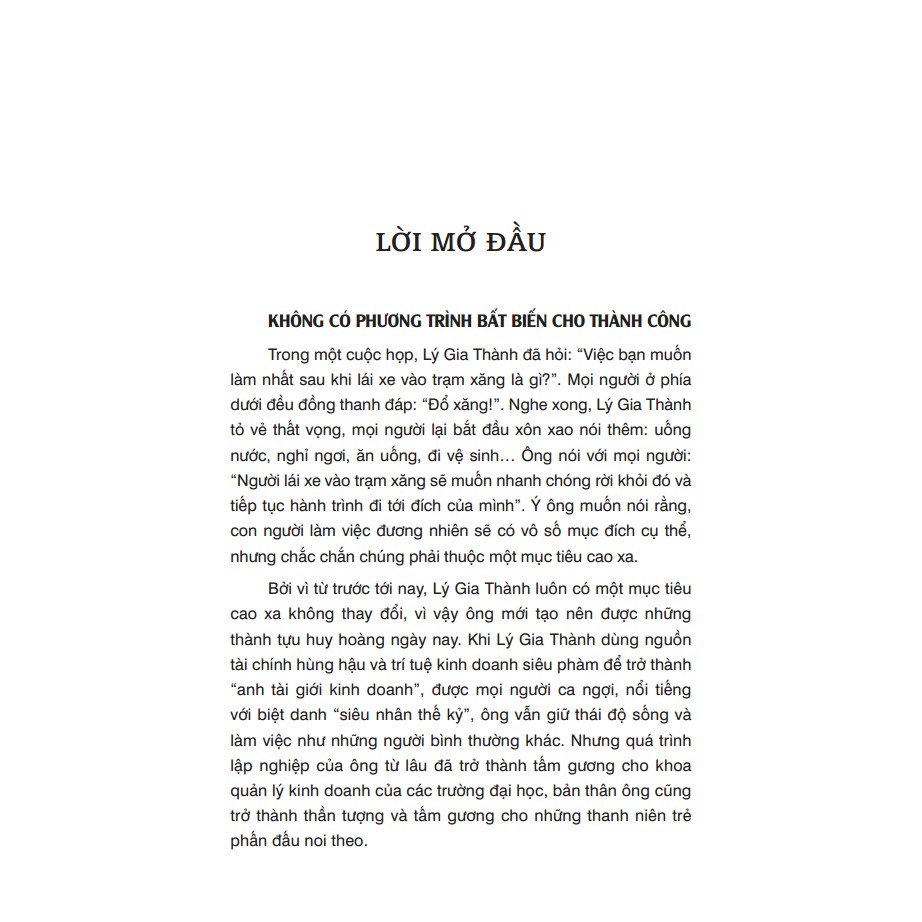 Sách - Lý Gia Thành - Thành công không phải ngẫu nhiên | WebRaoVat - webraovat.net.vn