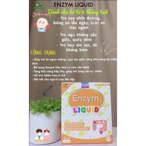 Enzym liquid hỗ trợ trẻ biếng ăn từ 6 tháng tuổi