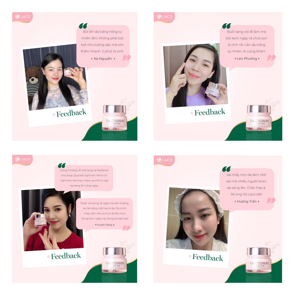[XÃ HÀNG + QUÀ 30K] Kem dưỡng da ngày Laco Luxury Cream trắng da mờ nám chống nắng Amila KN01 tặng bông tẩy trang 30k | BigBuy360 - bigbuy360.vn