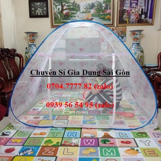 mùng chống muỗi - mùng chụp tự bung không đáy