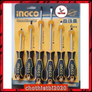 Bộ tuốc nơ vít 6 cây ingco hksd0628