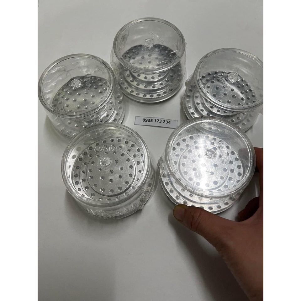 Hộp đựng mũi khoan 3 tầng tiết kiệm diện tích với số mũi để được gấp 3 lần và để được chổi đánh và mũi tay chậm